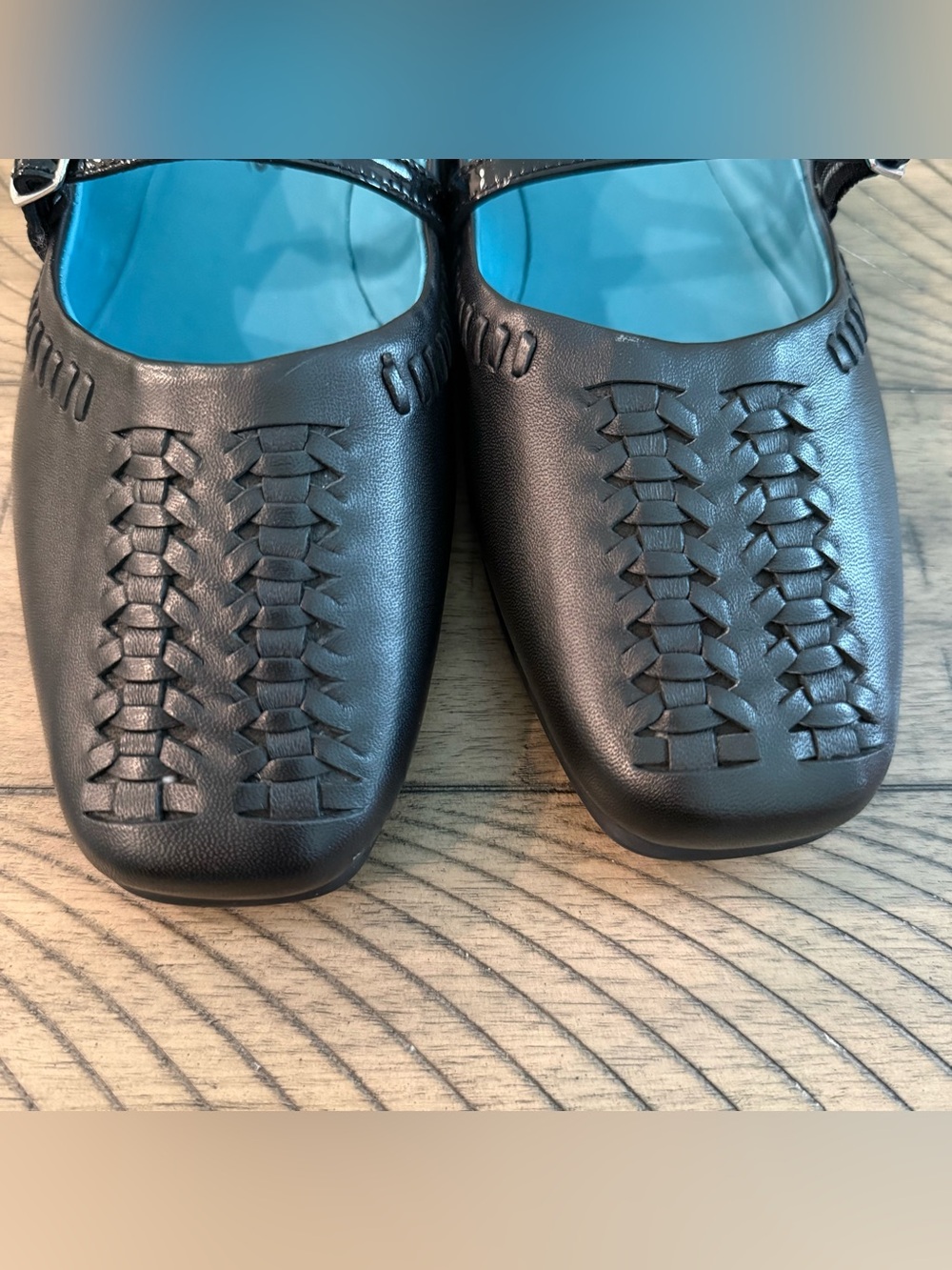 New Free People Diana Double Strap Leather Flats US 9.5 EU 40 w/Box - Picture 7 of 9